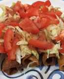 Flautas con carne molida cruda