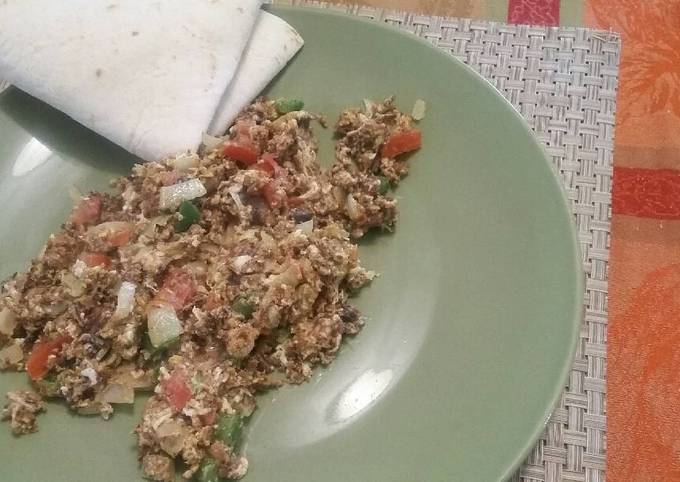 Carne seca con huevo Receta de My Kitchen ❤- Cookpad
