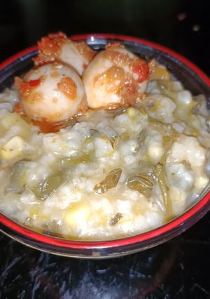 Foto resep Bubur Manado ala mama ine (masak dengan rice cooker)