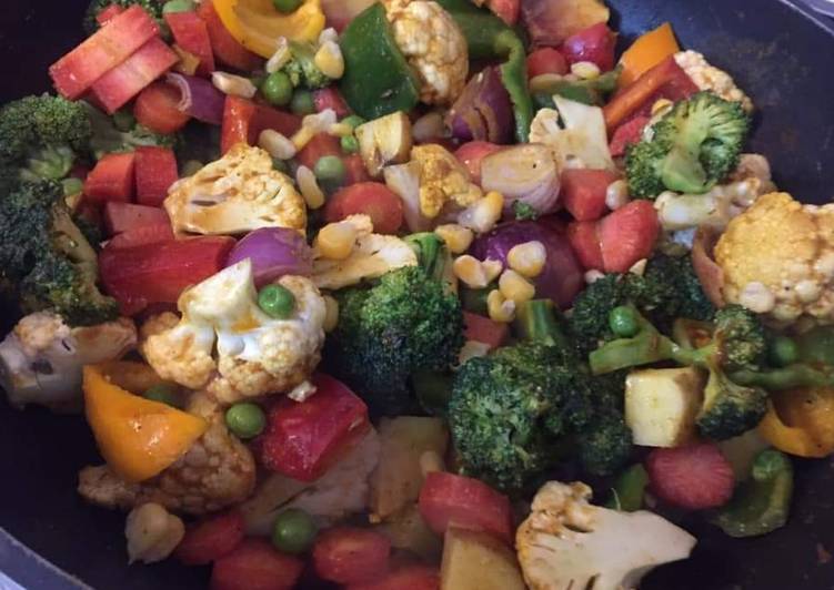 Simple Way to Make Super Quick Homemade Stir fry mixed veggies