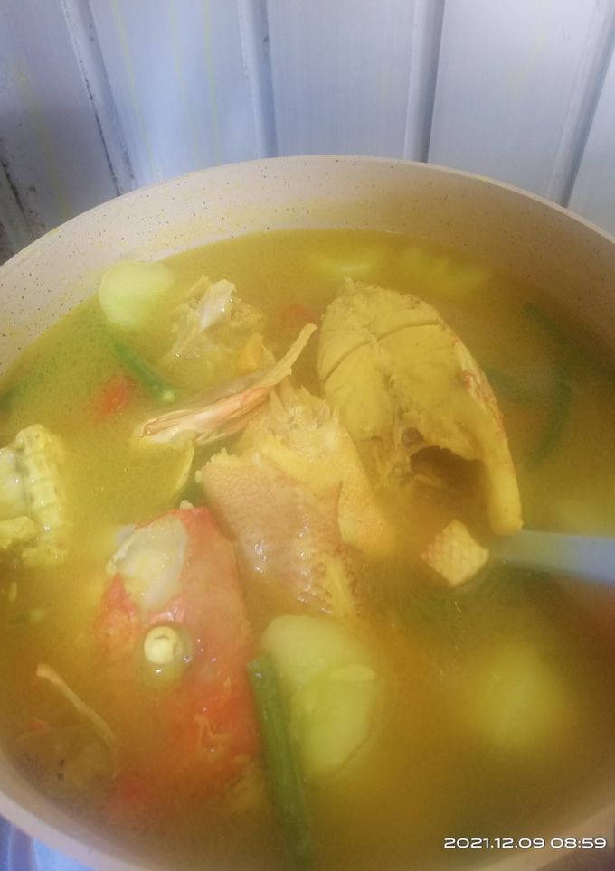 Foto resep Sayur asem/gangan asam ikan kakap merah