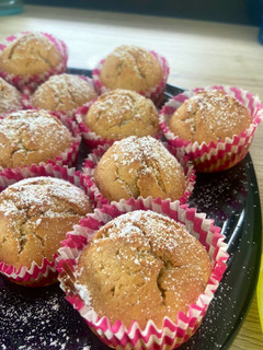 Banános muffin teljes kiőrlésű liszttel recept fotója