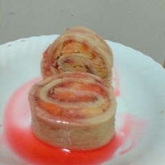 Swiss roll ice cream cake#icecream fanatics A picture of Swiss roll ice cream cake#icecream fanatics.
