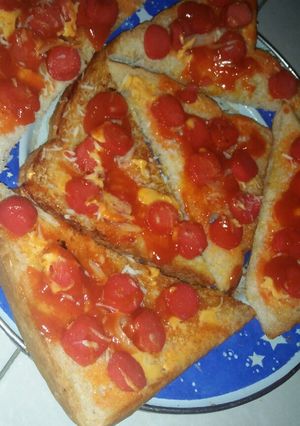Foto resep Roti tawar pizza