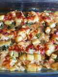 Filetes de pavo con verduras