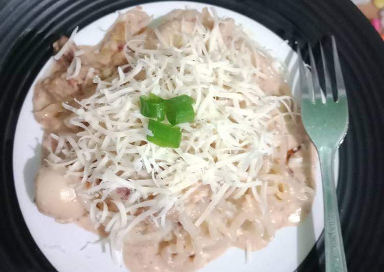 Resep Spaghetti Carbonara (shirataki), Lezat Sekali