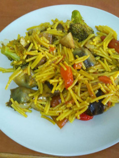 Una foto de Fideos huertanos