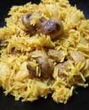 Mushroom vegetable pulao