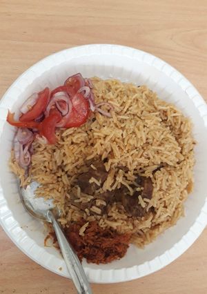 A picture of Simple pilau #localfoodcontest_mombasa.
