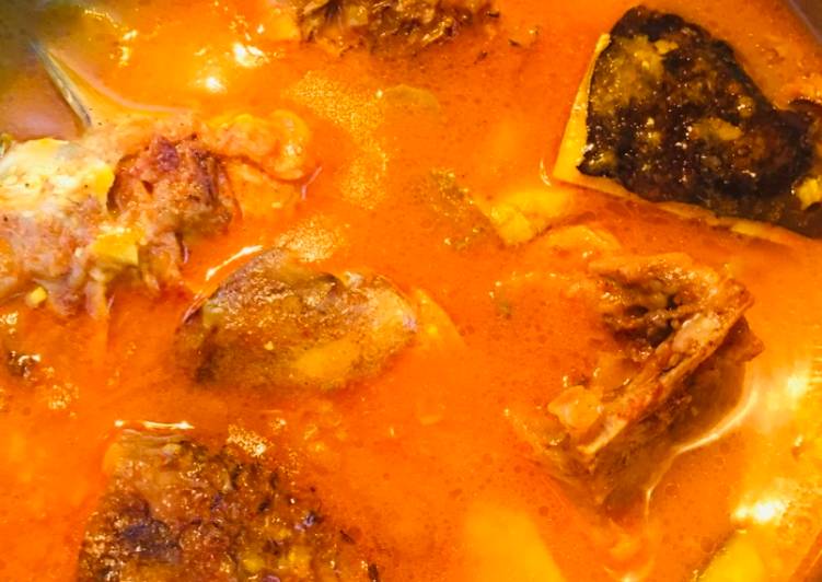 Recipe of Appetizing Olives with fish head stew