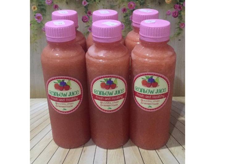 Cara Gampang Membuat Diet Juice Pomegranate Tomato Carrot Apple yang Enak
