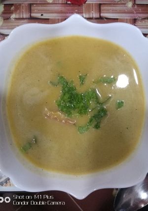 صورة لوصفة حساء بالخضر لسهام ديلخ