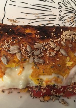 Una foto de Omelette de masa de calabaza