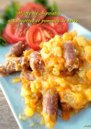 Une photo de Mijoté de chipolatas aux pommes de terre et carottes