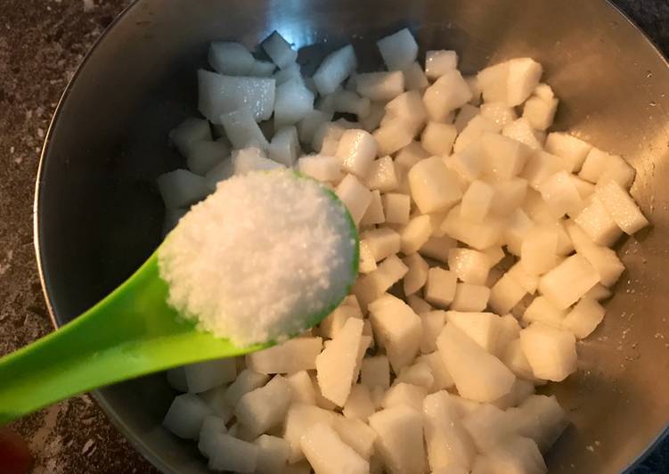 Steps to Make Homemade Homemade Preserved Radish