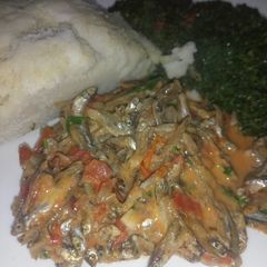 A picture of Omena in coconut milk.