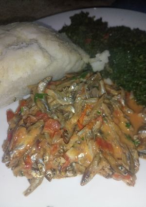 A picture of Omena in coconut milk.