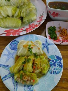 Foto resep Sawi Gulung isi daging