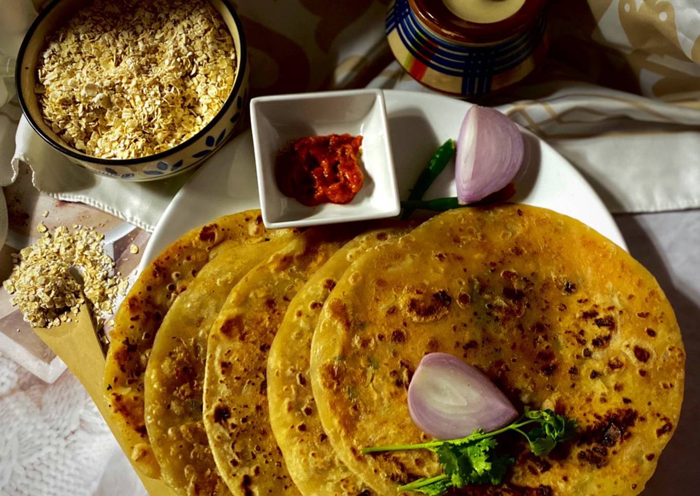 Stuffed Oats Paratha