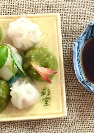 Hình của món Há cảo tôm.