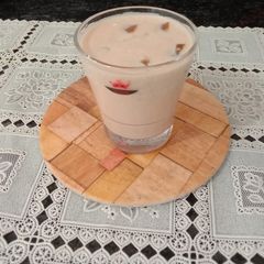 A picture of #QR Chickoo shake.