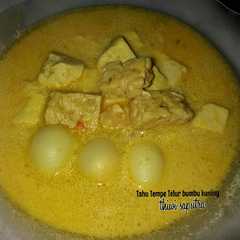 รูปของ Tahu tempe telur bumbu kuning