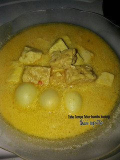 Foto resep Tahu tempe telur bumbu kuning