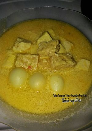 Foto resep Tahu tempe telur bumbu kuning