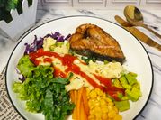 Gambar menu diet telor rebus alpukat