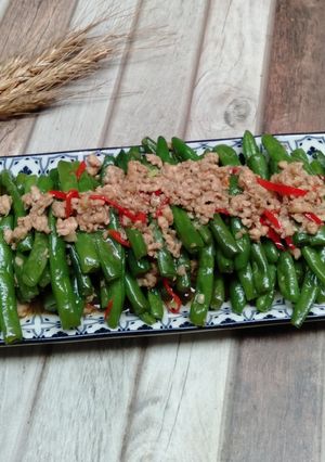 Foto resep # Tumis buncis ayam