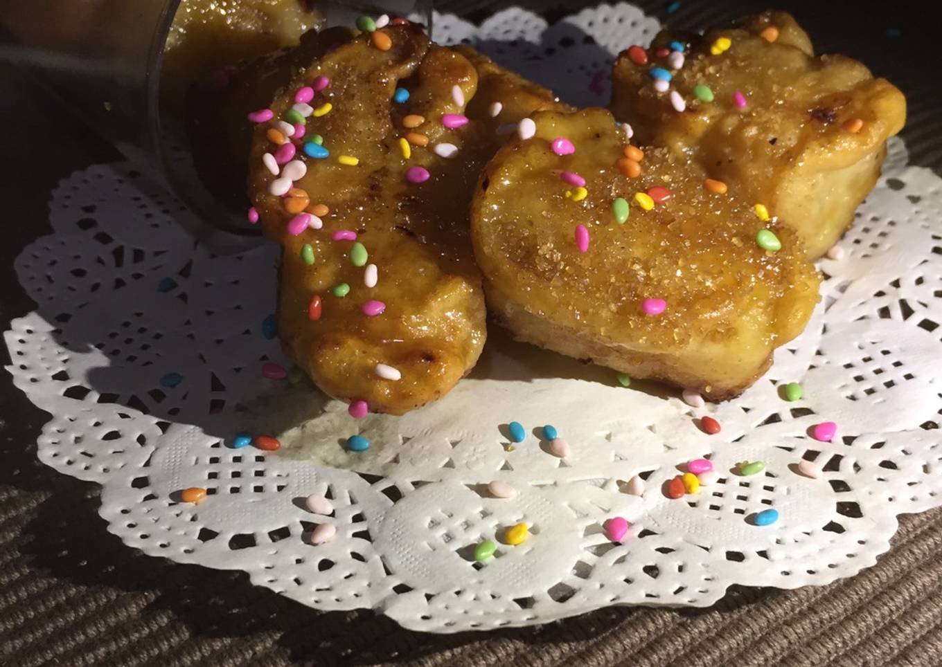 Caramel banana toffee
