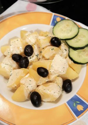 صورة لوصفة سلطة البطاطا 🥔🥔🥔