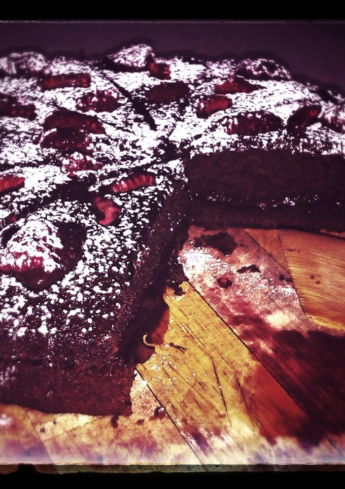 Una foto de Pastel de chocolate
