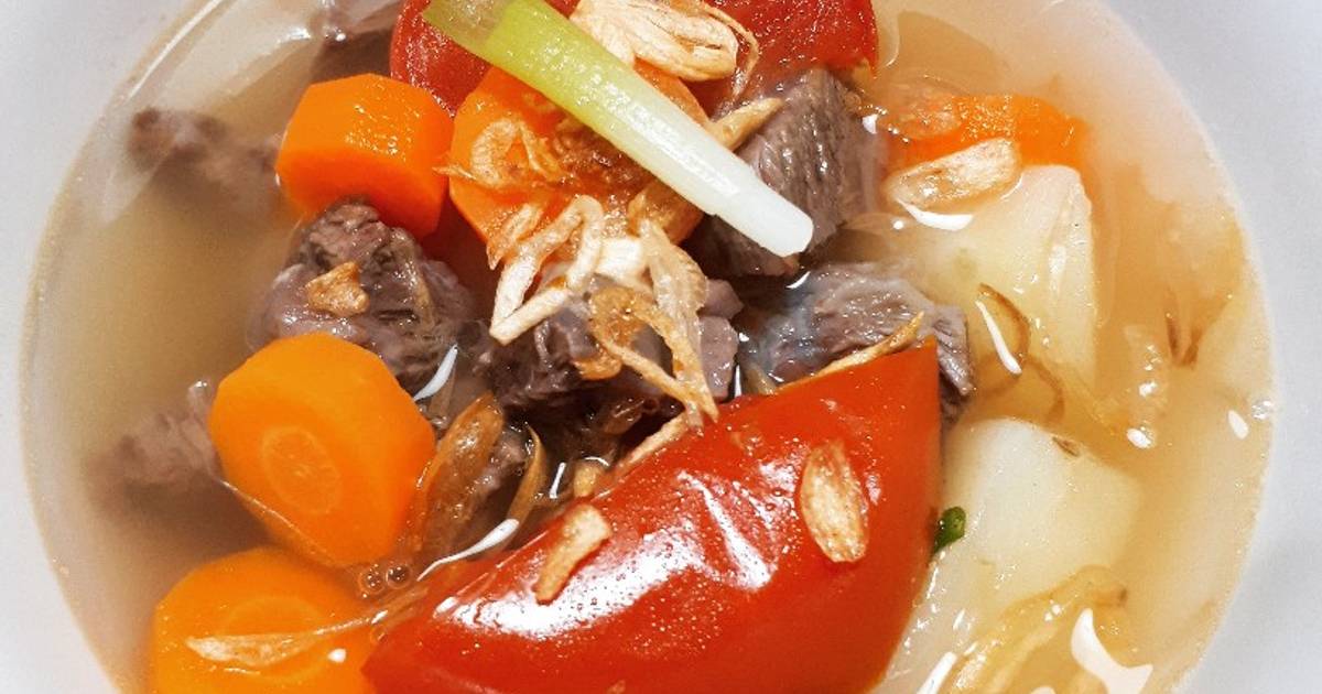 Resep Sup Sapi Berempah Oleh Fabiankenwi Cookpad