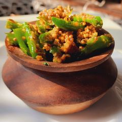 A picture of Instant Green Chilli Pickle.