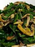 Oyster mushroom and chili stirfry
