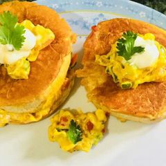 A picture of Vegetable burger sandwich.