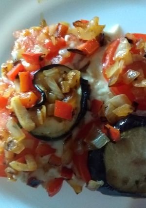 Una foto de Lasagna de verduras