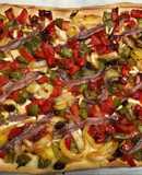 Coca de trempó (amb anxoves, panses i pinyons) 🍕