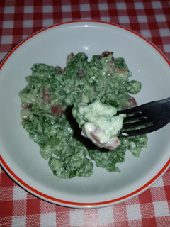 Foto di Spatzle di spinaci e speck