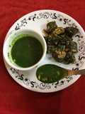 Jade corn soup and paneer-corn patra