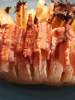 Una foto de Patatas al horno estilo Hasselback