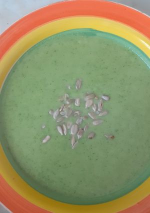 Una foto de Crema de calabaza vegana