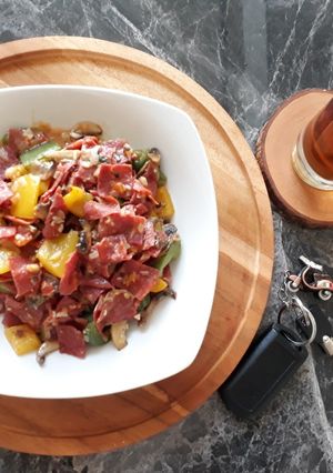 Foto resep Creamy Menemen Beef (eggless)