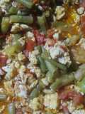 Huevos entomatados con ejote