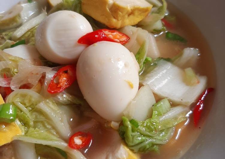 Resep 25. Tumis Telur puyuh Sawi putih yang Enak Banget