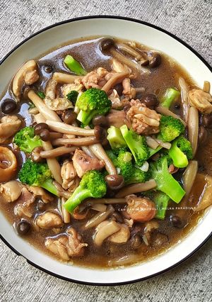 Foto resep Cah Jamur Brokoli