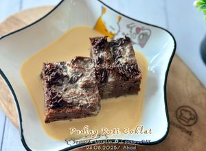 Gambar Puding Roti Coklat