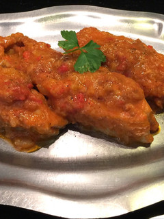 Una foto de Castañeta (palometa) en salsa