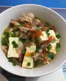 Thịt,đậu sốt cà chua